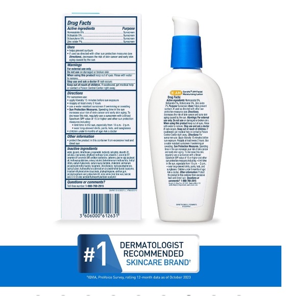 🆕 NIB CeraVe AM Facial Moisturizing Lotion SPF 50 - 3 FL OZ - Picture 7 of 15
